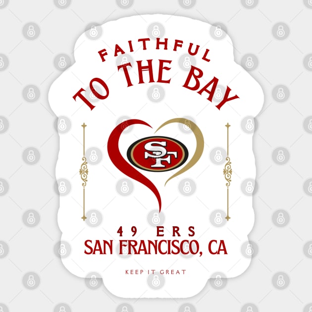 I'LL BE ALWAYS FAITHFUL TO THE BAY Sticker by Lolane